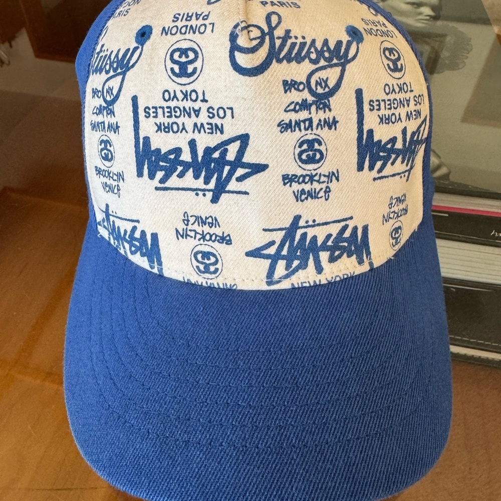 Original Vintage 1990’s Stussy World Tour Fitted Cap Hat Collectible Rare - Picture 6 of 9